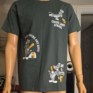 MAD Engine Tom & Jerry Graphic Tee - Dark Green